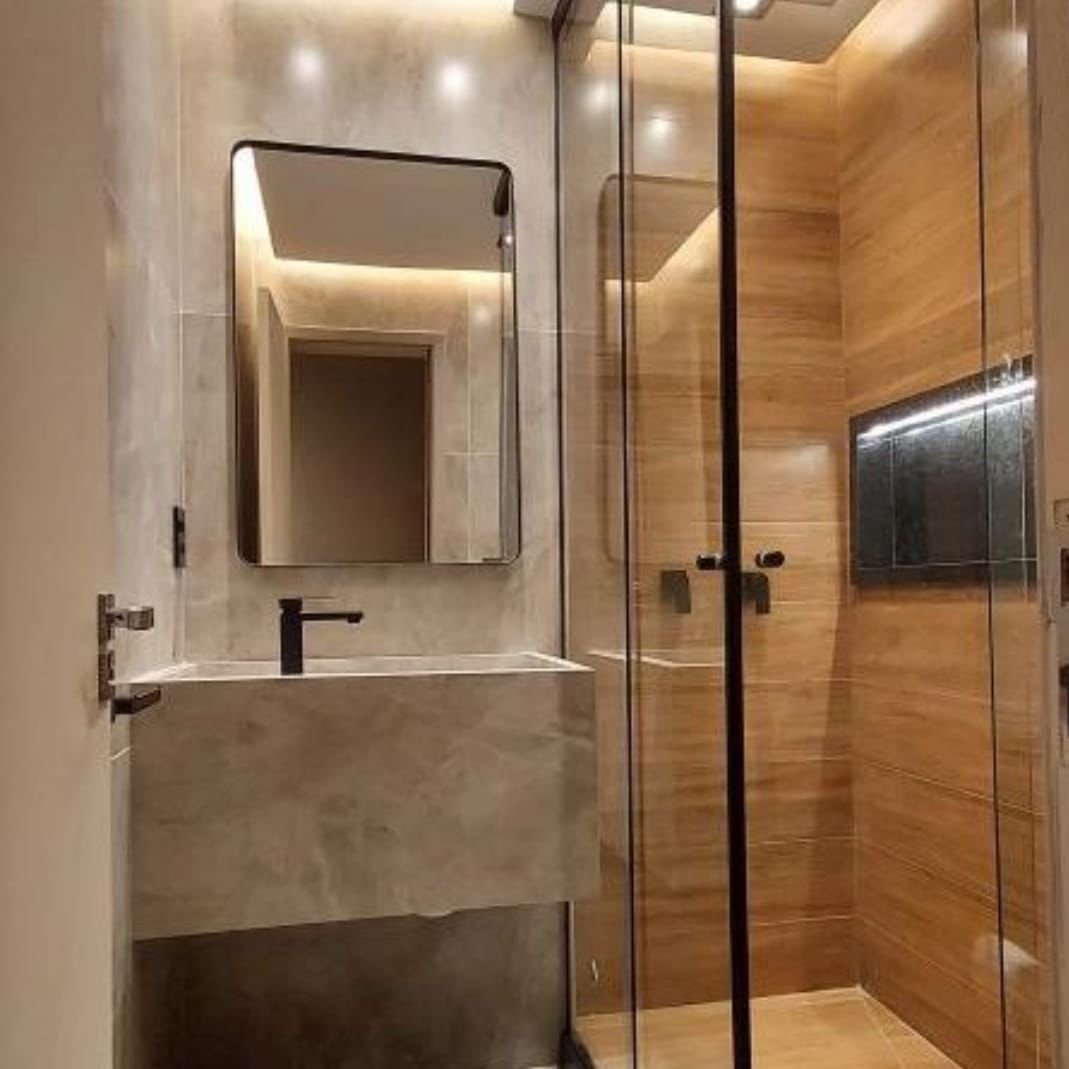 Ambiente residencial com acabamento sofisticado